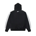 Black Rough play Zip Up Hoodie