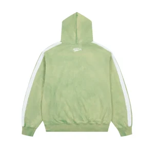 Green Roughplay Zip Up Hoodie