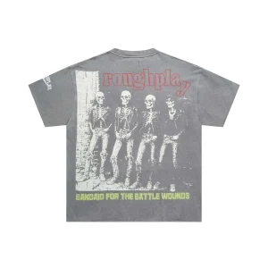 Rough Play Bandaid for the Battle Wounds Black Shirt