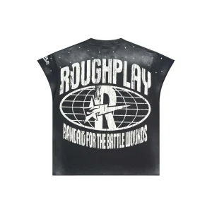 Rough Play Black Cut-Off Shirt