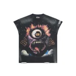 Rough Play Black Cut-Off Shirt