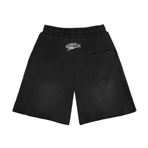 Rough Play Black With Red Nylon Short