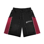 Rough Play Black With Red Nylon Short