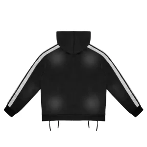 Rough Play Black With White Hoodie