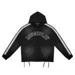 Rough Play Black With White Hoodie