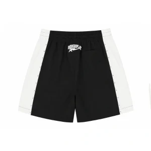 Rough Play Black With White Short