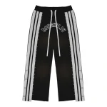Rough Play Black With White Sweatpants