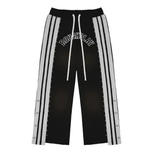 Rough Play Black With White Sweatpants