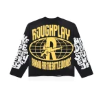 Rough Play Black distressed Long Sleeve