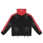 Rough Play Black With Red Zip-Up Hoodie