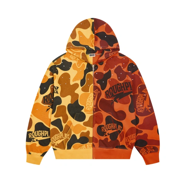 Rough Play Camo Zip-Up Hoodie Rough Play Camo Zip-Up Hoodie
