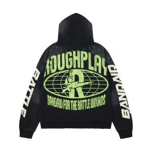 Rough Play Can’t Feel My Face Black Hoodie