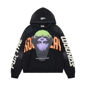 Rough Play Can’t Feel My Face Black Hoodie