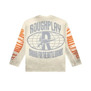 Rough Play Cream Warning Long Sleeve