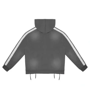 Rough Play Dark Grey With White Hoodie