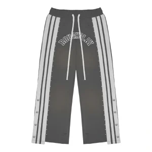 Rough Play Dark Grey With White Sweatpants