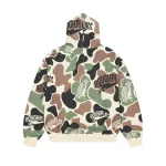 Rough Play Green And Brown Hoodie