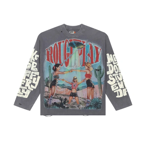Rough Play Grey Retro Desert Long Sleeve Rough Play Grey Retro Desert Long Sleeve