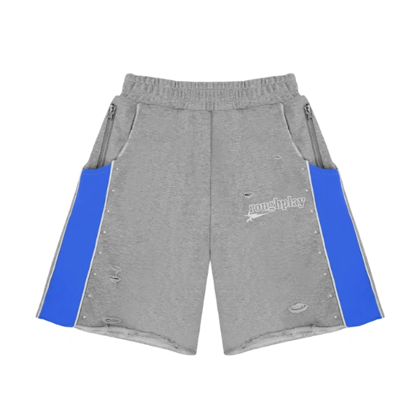 Rough Play Grey With Blue Short Rough Play Grey With Blue Short