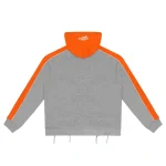 Rough Play Grey With Orange Zip-Up Hoodie