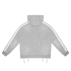 Rough Play Grey With White Hoodie