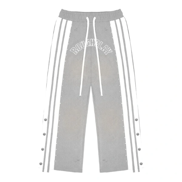 Rough Play Grey With White Sweatpants Rough Play Grey With White Sweatpants