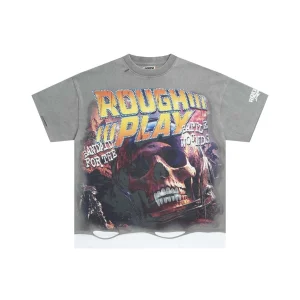 Rough Play Large Red Skull Shirt