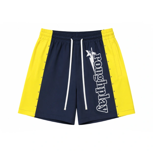 Rough Play Navy With Yellow Short Rough Play Navy With Yellow Short