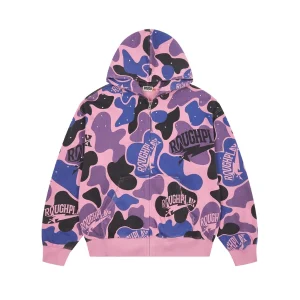 Rough Play Pink And Purple Camo hoodie