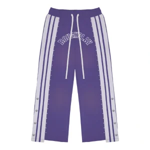 Rough Play Purple With White Sweatpants