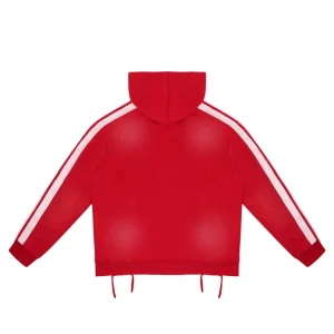 Rough Play Red With White Hoodie