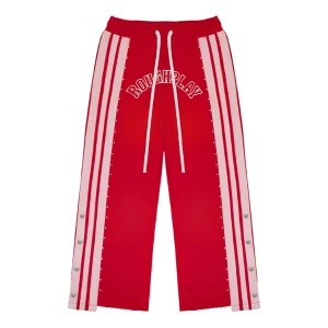 Rough Play Red With White Sweatpants