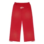Rough Play Red With White Sweatpants