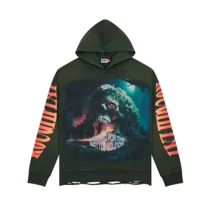 Rough Play Skull Island Olive Green Hoodie