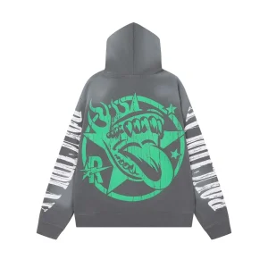 Rough Play Skull in Car Gray hoodie