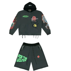 Rough Play Green With Black Sweatsuit