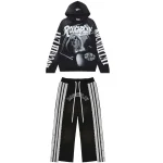 Rough Play Skull in Car Black Sweatsuit